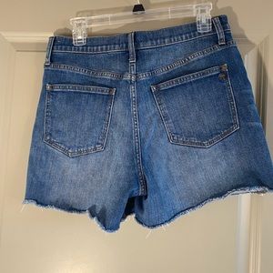 Madewell distressed jean shorts